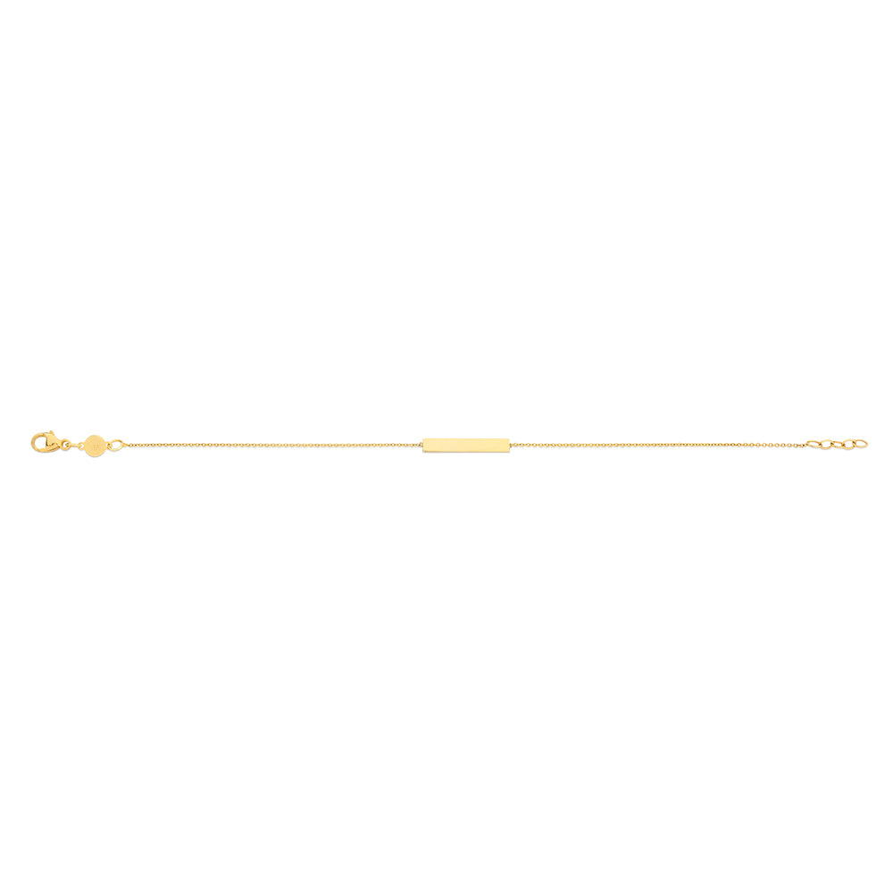 9k Yellow Gold Bar Bracelet