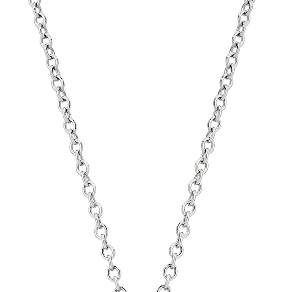 9k White Gold Cable Chain