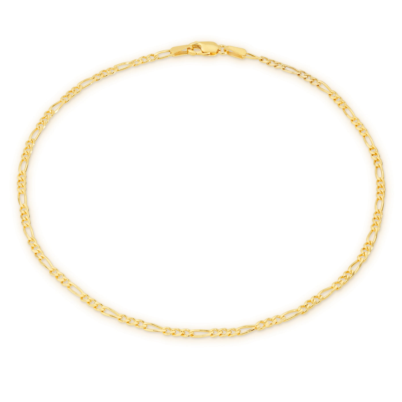 9k Yellow Gold Figaro Bracelet/Anklet